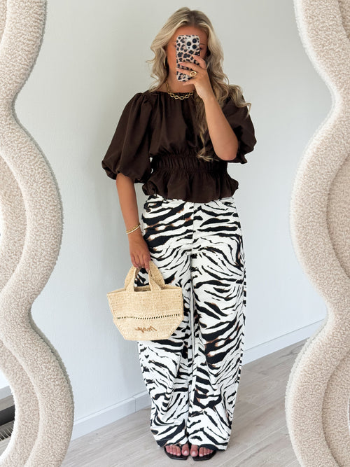 Suze wide jeans zebra