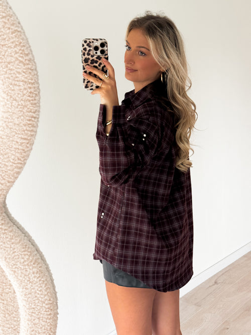 Mila blouse bordeaux