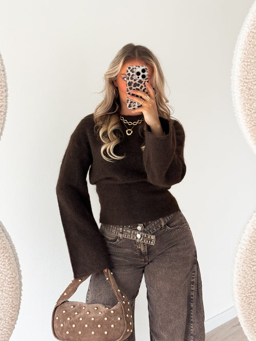 Luna knit brown