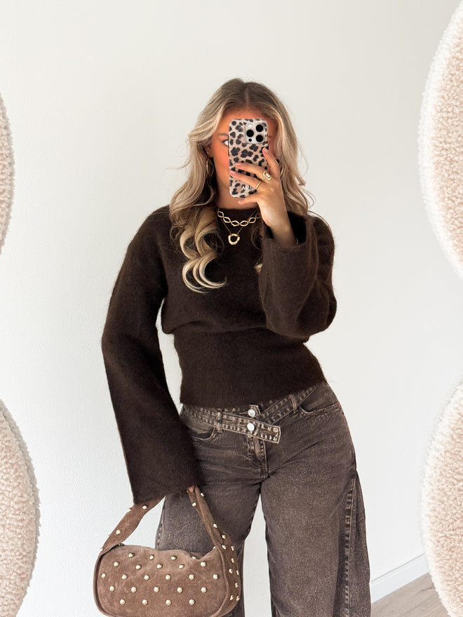Luna knit brown