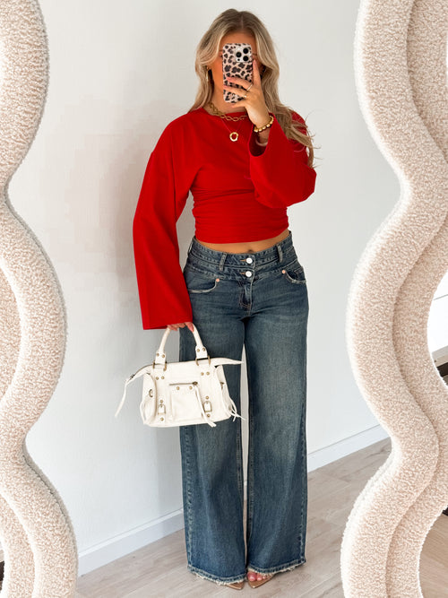 Stretch - Bliss wide jeans vintage denim