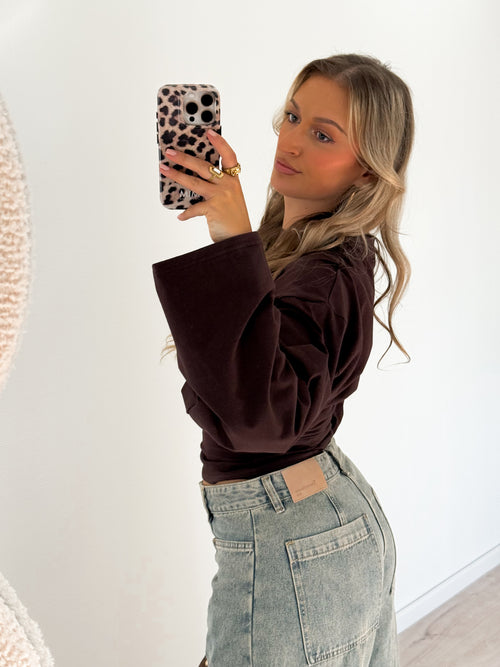 Nien top brown