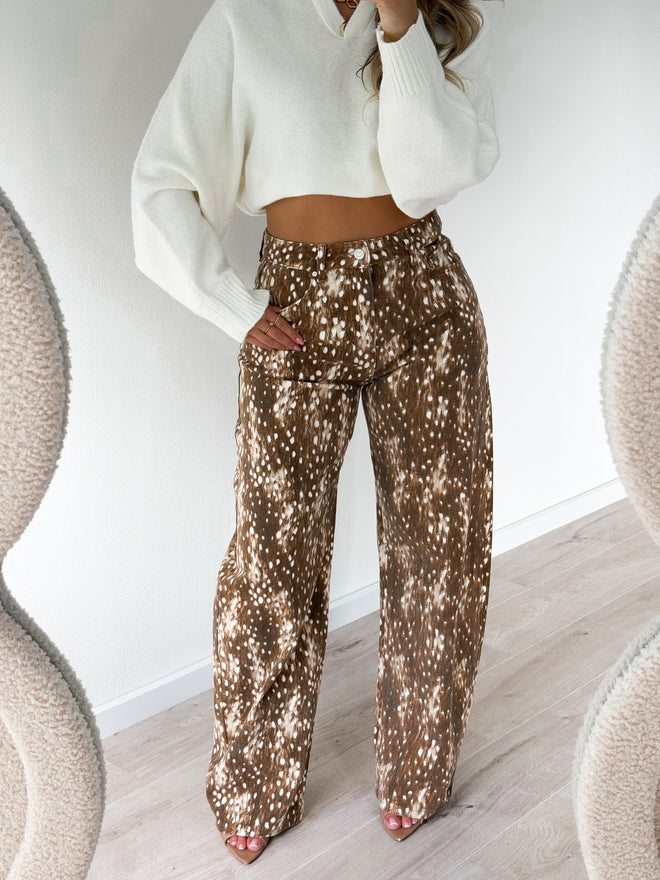Stretch - Bambi balloon jeans camel